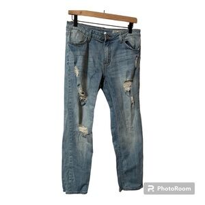 Papaya Boyfriend Distressed Jeans